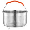 thumbnail image 1 of KAKOWELY Kitchen Steamer Rack Stainless Steel Steamer Basket Rice Cooker Steam Rack Food Steaming Holder,8.5"X8.5"X4.65", 1 of 4