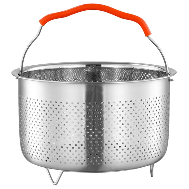 KAKOWELY Kitchen Steamer Rack Stainless Steel Steamer Basket Rice Cooker Steam Rack Food Steaming Holder,8.5"X8.5"X4.65"