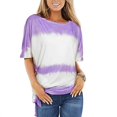 thumbnail image 1 of New Women's Printed Top Loose Crewneck Short Sleeve T Shirt, 1 of 5