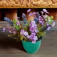 thumbnail image 2 of 3.94 Inch Small Flower Pots Plastic Planters - 3D Textured Outdoor Indoor Garden Pots with Drain Holes - Weather-Resistant Lightweight Plant Containers for Porch Patio Deck Windowsill Decor, 2 of 5