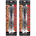 thumbnail image 3 of Flat Double Pronged Stainless Steel Reusable BBQ Skewers for Kitchen Camping, 3 of 7