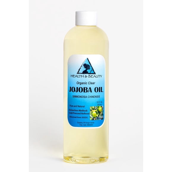 Jojoba oil clear organic carrier cold pressed refined 100% pure 36 oz