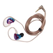 Monitor Earbuds, 3.5mm Right Angle Plug Earbuds, Wired Tube Earphone Noise Cancelling Earbuds Wired Monitor Earphone