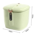 thumbnail image 3 of Airtight Rice Dispenser-Cover Rice Bucket For Cereal Grain Flour Rice Pet Foods CountertopLarge Rice Storage Container With Lid-Proof Household Cereal Dispense, 3 of 8