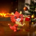thumbnail image 1 of Resin Chinese Dragon Statue Souvenirs Cute for Bookshelf Entryway Home Decor A, 1 of 8