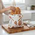 thumbnail image 4 of Sacs Alimentaires Réutilisables en Cire d'Abeille – Lot de 2 Motif de Cuisson / Sacs de Rangement pour Collations et Aliments Sans Plastique, 4 of 5