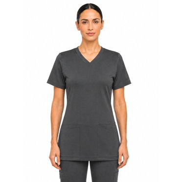 Haut de blouse médicale à col en V pour femmes FLEX SCRUBS™