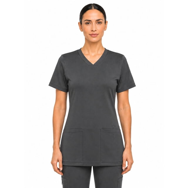 FLEX SCRUBS™ Ladies Scrubs V Neck Top