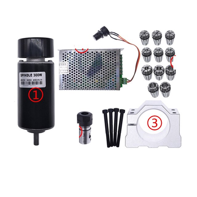 300W 48V Dc Spindle Set 0~60VDC Adjustable Speed Governor Power Supply For Engraving Machine ,Easy to Install