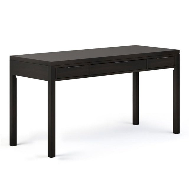 Allora 60" Solid Wood Computer Desk in Hickory Brown