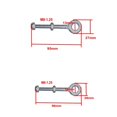 thumbnail image 2 of Rear Chain Adjuster M8 Mini Bike Dirt Bike ATV, 2 of 3