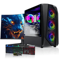 thumbnail image 1 of Tour de PC de Jeu Préassemblée - Processeur Intel Core i7 32 Go RAM 1 To SSD GeForce RTX 5050 8 Go GDDR6 - Moniteur de Jeu 24 Pouces Pouces - Windows 11 Pro - AQVIN AQ30, 1 of 5