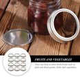 thumbnail image 2 of 12 Pcs Couvercles de Mise en Conserve à Ouverture Régulière Couvercles de Pots en Fer-Blanc Couvercles de Pots Étanches Capuchons de Pots de Mise en Conserve, 2 of 5