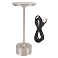 thumbnail image 1 of Cordless Table Lamp Rechargeable 2000mAh 3 Levels Brightness Portable USB C LED Metal Bedside Lamp Silver, 1 of 14