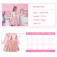 thumbnail image 2 of AAMILIFE Robe Princesse pour Filles Licorne à Paillettes Manches Longues Robe d'Automne Enfants Anniversaire Fête Mariage Robes en Tulle Vêtements pour Enfants, 2 of 2