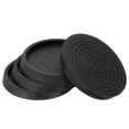 thumbnail image 1 of 3 Inch Rubber Furniture Pads Non-Slip Furniture Coasters Round Anti Skid Caster Cups Black, 8Pcs, 1 of 6