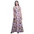 thumbnail image 1 of Bimba Robe de Soirée Sans Manches à Imprimé Floral pour Femme à Col Rond - Très Petit, 1 of 6
