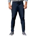 thumbnail image 2 of Ceisia Men Solid Color Loose Casual Pants Elastic Waist Drawstring Sports Gift Work Trousers, 2 of 4
