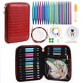 thumbnail image 1 of 100Pcs/22Pcs DIY 22 Sizes Crochet Hooks Needles Stitches Knitting Craft Case Crochet set Weaving Tools Sewing Tools, 1 of 7