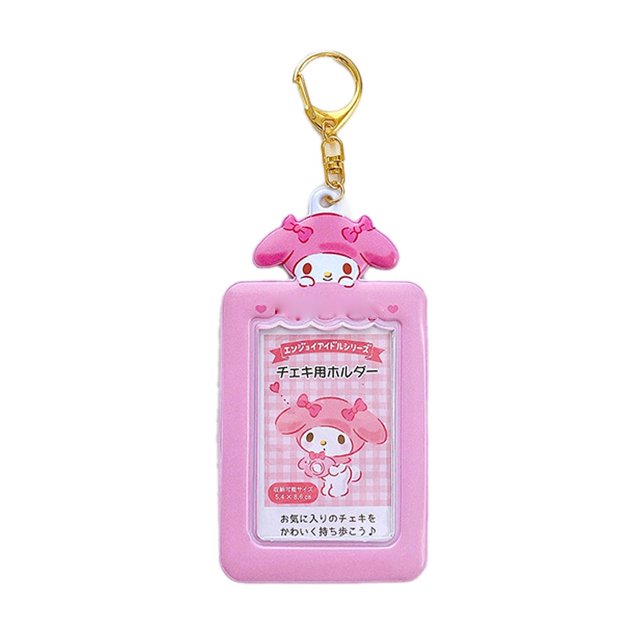 Star Photo Card Holder Cute Cartoon Pattern Card Holder Keychain Birthday Gift for Women Girls Type 1