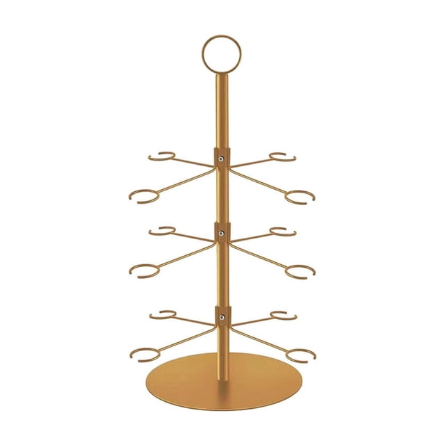 Tier Modern Bottle And Glass Display Rack Storage Holder Organizer For Kitchen Bar Countertop