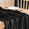 thumbnail image 4 of Boho Gauze Green Wedding Table Runner Fabric Kitchen Dining Holiday Table Decor For Home Party Indoor, 4 of 5