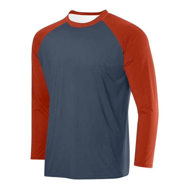 LOVZFMLL Men's Shirts, Colorblock Classic Fashion Crew Neck T-Shirts, Casual Essential Versatile Pullover, Relaxed Fit Fall Clothes