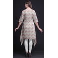 thumbnail image 4 of Bimba Hauts Imprimés Floraux à Feuilles Blanches et Roses pour Femmes Kurti Asymétrique Robe d'Été pour Filles XXX-Large, 4 of 6