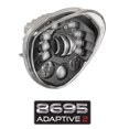 thumbnail image 1 of J.W. Speaker Headlight Assembly 0555151 8695 Adaptive 2; LED Bulb; High and Low Beam; Clear Bulb; Clear Polycarbonate Lens; Gray Aluminum Housing With Black Inner Bezel; DOT/ECE Approval; Single, 1 of 1