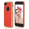 thumbnail image 2 of XYCCA Étui Arrière Intégrale TPU Ultra-Mince Bordure Dorée Luxe pour iPhone 8 (Rouge)-0821, 2 of 5