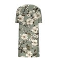 thumbnail image 4 of Ovzne Robes pour Femmes 2025 Robe de Plage Robes d'Été pour Femmes avec Poches Imprimées Robes Amples à Col en V Manches Courtes Robes de Printemps Manches Courtes Imprimées en Liquidation, 4 of 5