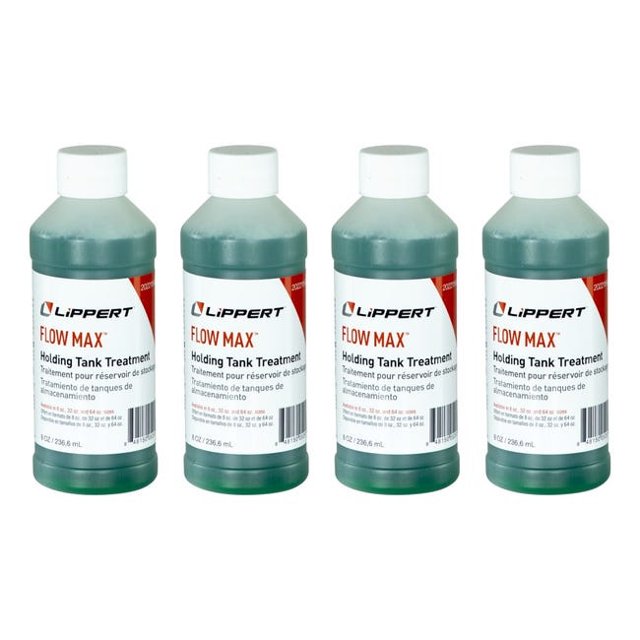 Lippert Components Waste Holding Tank Treatment 2022116482 Flow Max; Biological Treatment Used To Break Down Waste And Tissue; Without Formaldehyde; With Fresh Rain Deodorant; Without Lubricant