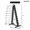 thumbnail image 2 of Supports d'Haltères en Acier Style Vertical et Horizontal, 2 of 12