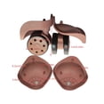 thumbnail image 1 of 2 Pcs Roues de Bagage Nylon Portable Voyage Sacs Portables Rotation Transport Fourre-Tout Transporter Valise Chariot Roulettes Pivotantes Ensemble de Réparation Accessoires Or Rose, 1 of 7