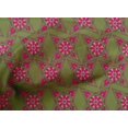 thumbnail image 4 of oneOone Cotton Poplin Fabric Floral Block Printed Craft Fabric BTY 56 Inch Wide, 4 of 4