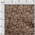 thumbnail image 2 of oneOone Cotton Silk Brown Fabric Abstract Sewing Craft Projects Fabric Prints By Yard 42 Inch Wide, 2 of 4