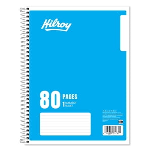 Hilroy 1 Subject 80pg Notebook Light Blue