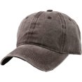 thumbnail image 1 of LinYooLi Retro Solid Baseball Cap for Women Men Trendy Denim Feel Soft Adjustable Skullcap Hats All Season Casual, 1 of 5