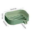 thumbnail image 3 of Qocolhg Deals of The Day! Double Layer Soap Box Non Perforated Wall Mounted Household Bathroom Drains Rack Bathroom Minimalistly Soap Box Free Installation Back Sticker, Christmas Birthday Gifts, 3 of 6