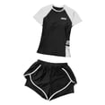 thumbnail image 4 of lionlar Lady Women's Swimsuit Short Sleeve Rash Guard for Swimming Pool SPA Vacation L, 4 of 9
