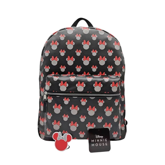 Sac à Dos Disney Minnie Mouse pour Femmes et Ados / Sac à Main pour Femmes à Double Sangle, Sac Bandoulière (Noir)
