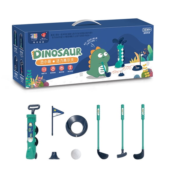 Blue Blue Kids Golf Toy Set With Putter Iron And Wood For Outdoor Sports And Backyard Fun With Portable Suitcase Design 16.5 X 6.3 X 4.7 Inches 0.88 Lb