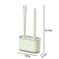 thumbnail image 3 of UsRHHA Toilet Bowl Brush Set with 3 Type Brushes, Round Flat Slit Brush for Thorough Cleaning Corner Hygiene, Bathroom Toilet Cleaner, 3 of 6