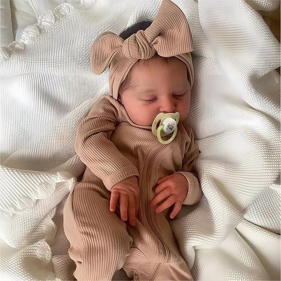 RSG Reborn Baby Dolls , 20 inch Soft Cloth Body Dolls Newborn Baby Doll Real Life Baby Sleeping Dolls with Gift Box for Kids Age 3+