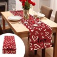 thumbnail image 1 of Boovnll Valentines Day Table Runner, 13x35" Valentine's Day Printing Table Runner, Valentines Table Runner for Holiday Kitchen Dining Table, Party Decor, Valentines Day Decorations, 1 of 6