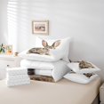 thumbnail image 5 of YST Rabbit Ensemble de Douillette Très Grand 7 Pcs, Ensemble de Lit de Pâques Rabbit Tout-en-un avec Draps pour Enfants Garçons Filles, Mignon Ensemble de Literie Animaux de la Forêt Gris, Ensemble de Lit Réversible Rabbit, 5 of 5