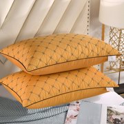 Vadktai Bed Pillows for Sleeping Standard Size Pillows Bulk 19 x 29 Inch Gusseted Pillow Machine Washable Soft Down Alternative Hotel Pillow