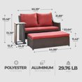 thumbnail image 3 of Four Seasons Courtyard's Redington All-Weather 3-Piece Patio Seating Set, 3 of 6