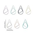 thumbnail image 4 of serony 30 Pieces Paper Clip Cute Water Drop Shape Simple Style Solid Color Office School Note Book Photo Clamp Bookmark Rose Gold, 4 of 9