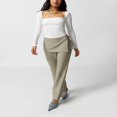 thumbnail image 2 of Women‘s Bodycon Square Neck Long Sleeve Shirts Slim Fit Tops Basic Blouse Tee Tops, 2 of 6